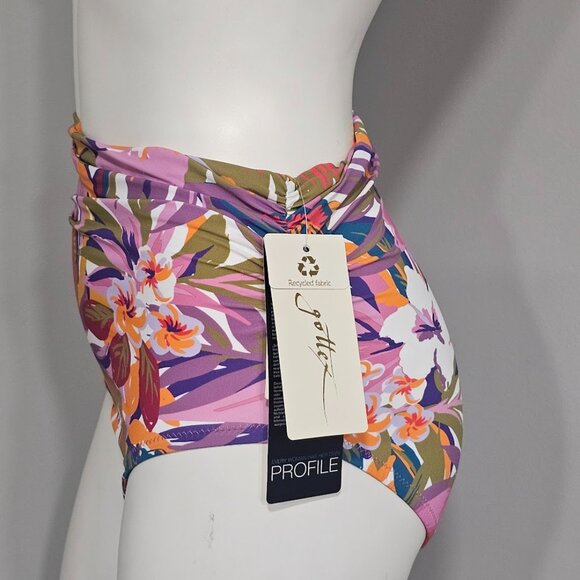 Gottex Tropikaia High Waist Swim Bottom with Side Shirring - Picture 3 of 9